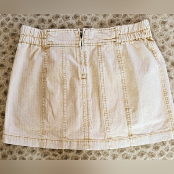 Free People West Coast Wash Denim Cargo Mini Skirt - Picture 2 of 13